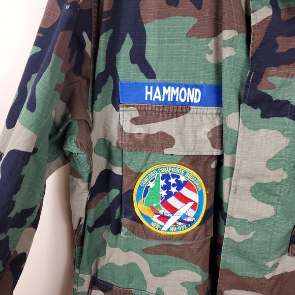 Army Hot Weather Combat Coat in Woodland Camo Size L Hammond - Picture 4 of 12